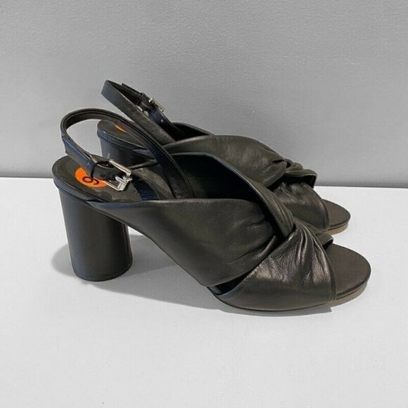 Rebecca Minkoff Shoes - Rebecca Minkoff Agata Slingback Sandals Black Leather 9.5